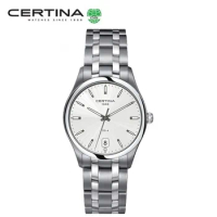 Certina DSPOWER Series Watch for Men Genuine Quartz Steel Belt Watch Men's Watch Brand New Luminous Needle Business Sports Watch