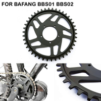 สำหรับ BaFang BBS01 BBS02 Chainring รถจักรยานไฟฟ้า42ครั้งโซ่แหวนชดเชยการแก้ไขอลูมิเนียม Ebike อุปกรณ์เสริม