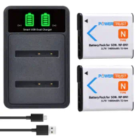 PowerTrust NP-BN1 NP BN1 bn1 battery+LED Dual Charger for Sony DSC-W800,DSC-WX220,DSC-W830,DSC-W810,DSC-QX30,DSC-QX100,DSC-QX10