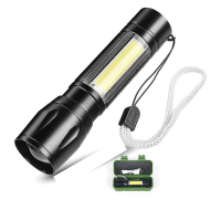 【LED手電筒】附收納盒 伸縮變焦手電筒 強光手電筒 超亮手電筒 迷你手電筒