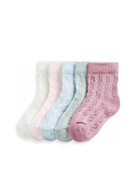 ถุงเท้าเด็กโตผู้หญิง Textured Baby - 5 แพ็ค JL887 หลากสี