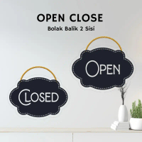 hiasan Dinding Tulisan Open Close | Hiasan Open close | Dekorasi Salon