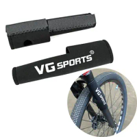 1 Pair Road Bike Guard Front Fork Cover Protective Pad Frame Wrap Bicycle Fork Protector
