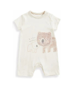 ชุดรอมเปอร์เด็กทารก My First Wombat สีครีม