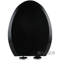 加厚黑色馬桶蓋通用緩降靜音坐便座圈蓋子老式UV型廁所板馬桶配件【年終特惠】