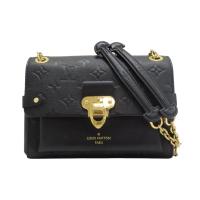 【二手名牌BRAND OFF】LOUIS VUITTON LV 路易威登 黑色 原花壓紋牛皮 Vavin BB 鍊帶肩背包 M44550