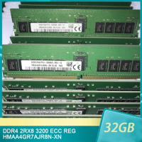1 Pcs 32GB 32G DDR4 2RX8 3200 ECC REG HMAA4GR7AJR8N-XN RAM For SK Hynix Memory