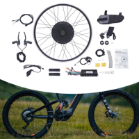 Brushless Gearless Electric Bicycle Motor Kit 700c 48v 1000w Rear Wheel Powerful Motor e-Bike Conversion Kit w/ Display