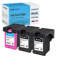 Aecteach For HP 304 304XL Ink Cartridge Compatible For HP Deskjet 3720 3721 3723 3724 3730 3732 3752 3755 3758 Printer Ink