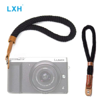 LXH Vintage canvas camera wrist strap for Sony Nikon Leica Canon Fujifilm X100F X-T20 X-T10 X-T2 X70 X-Pro2 X-E2S X-E2 X-E1