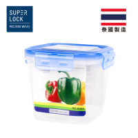 SUPER LOCK SU6504 SMART LOCK 正方形抗菌防漏保鮮食物盒 1250毫升 微波爐適用 香港行貨  