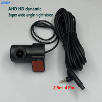 Suitable for special 4-pin HD AHD 1080P 170 fisheye lens driving recorder rearview reversing camera.