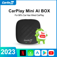2023 Carlinkit Android Ai Box MINI Android Auto Wireless Carplay Android Car Multimedia Player 4+64G Youtube