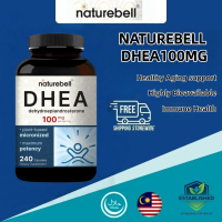 NatureBell DHEA 100mg - 240 Capsules - DHEA Supplement for Energy Levels, Immune Health & Healthy Ag