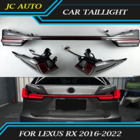 Car taillight fit for Lexus RX 2016-2022 RX 300 350 Led rear Through Truck Taillight Tail Lights Lamp reversing Breathing Light