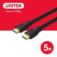 【樂天限定_滿499免運】UNITEK 2.0版 4K60Hz 高畫質HDMI傳輸線(公對公)5M (Y-C11041BK)