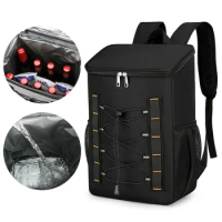 Outdoor Large Capacity Thermal Bag Picnic Camping Long-Lasting Thermal Insulation Backpack 17 Liters Travel Bag Fashion Street H