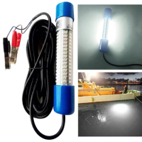 Underwater Fishing Light 50W Fish Lure Bait Finder Lamp 12-24V LED Fishing Night Light Waterproof for Squid Shrimp Krill
