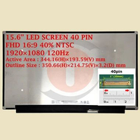 LCD LED Untuk Laptop Notebook 15.6" Slim 40 Pin Small Frame FHD 1920x1080 120Hz 16:9 40% NTSC NE156F