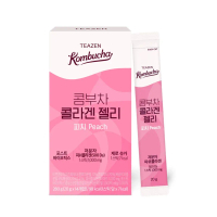 Teazen Kombucha Collagen Jelly Peach 14 Packs (14-day supply)