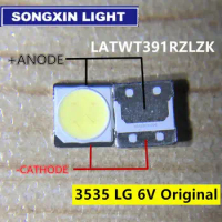 50PCS For LG SMD LED 50PCS/Lot 3535 6V Cold White CHIP-2 2W For TV/LCD Backlight TV Application