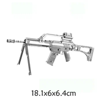 DIY Building Assembly Metal G36 Gun Model Military Airsoft Pistol Toy Gun Can not Shoot Gift for Children AA086