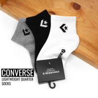 Converse 襪子 Lightweight 黑 白 灰 男女款 短襪 短筒襪 3雙入 CV2313011GS002