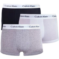 卡文克萊 - Calvin Klein 卡文克萊 男士平角內褲套裝3條裝 U2664G-998-M (黑色+白色+灰色) 1 套3件