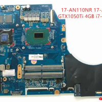 Original For HP 17-AN110NR 17-AN Laptop Motherboard L11139-601 L11139-001 GTX1050Ti 4GB i7-8750H G3BD In Good Condition