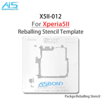 AMAOE X5II 0.12mm Middle Layer Reballing Stencil Template For Sony Xperia5II Motherboard Tin Planting Plate Steel Mesh IC