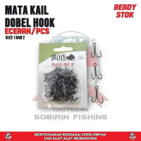 mata kail dobel hook eceran satuan no 1 dan 2