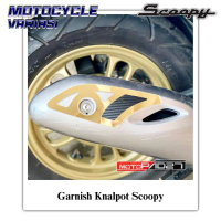 Garnish Knalpot Motor Scoopy Garnis Cover Knalpot Scoopy