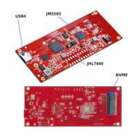 Xiwai USB C to NVME,NGFF M-key M.2 PCI-E NVME SSD to USB4 Type-C 40Gbps Convert Card Adapter USB-C 10Gbps JHL7440 JMS583