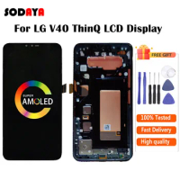 Display For LG V40 ThinQ LCD Screen Touch Screen with Frame Display Digitizer Assembly Replacement Screen For LG V40 LCD