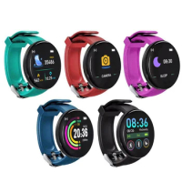 D18 Smart Bracelet Color Round Screen Heart Rate Blood Pressure Sleep Monitor Walking Exercise Fitness Smart Watch for Women Men