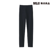 【MUJI 無印良品】女有機棉混彈性天竺全長緊身褲(共3色)