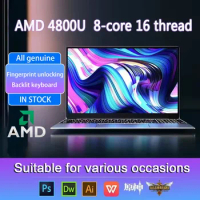 R7 4800U Max Ram 32GB Rom 2TB SSD Metal Computer 5G Wifi Bluetooth AMD Ryzen 7 4800U Windows 10 11 Pro Gaming IPS Laptop