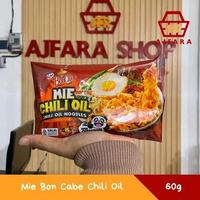 Mie Bon Cabe Chili Oil 60g 10 Pcs - Mi Instan Rasa Chili Oil Pedas Nikmat Kemasan Grosir