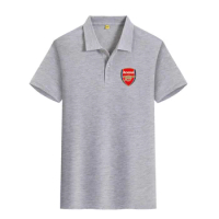Arsenal Football Club jersey, sports match training POLO shirt, lapel T-shirt, short sleeved minimalist clothing for men