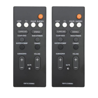 2Pcs Remote Control,For Yamaha Soundbar Remote Control FSR78/ZV28960/YAS-106/YAS-207/ATS-1060 Replaced