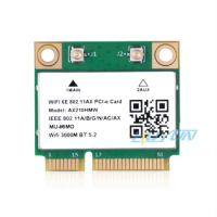 AX210 Wireless Network Card 5374M WIFI 6E 2.4G/5G Dual-Band BT 5.2 MINI PCIE