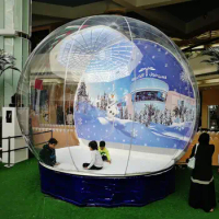 Beautiful Inflatable Snow Globe Photo Booth On Sale 2M,3M,4M Dia Human Snow Globe For Christmas Decoration Christmas Yard Globe