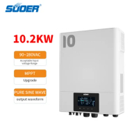 SUOER Brand smart pure sine wave 10kw MPPT hybrid inverter for wholesale