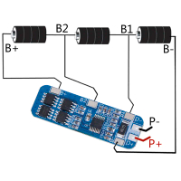 Papan Perlindungan Pengecas Bateri Litium 3S 10A 12V BMS Modul Pengecasan Li-ion Power
