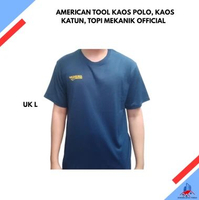 AMERICAN TOOL KAOS POLO, KAOS KATUN, TOPI MEKANIK OFFICIAL / KAOS KERJA BAJU KERJA BAJU MEKANIK, Uku