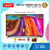 Ace 42 "LED TV 909 smart HD LED TV frameless flat screen yotube evision slim WiFi screen mirroring cast