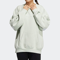 Adidas Word Sweatshirt [HM2810] 女 長袖 上衣 寬鬆 休閒 時尚 穿搭 亞麻綠