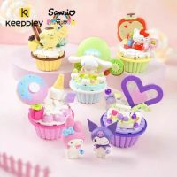Genuine keeppley Sanrio building block cake series HelloKitty mymelody model Kuromi Cinnamoroll assembled toy birthday gift