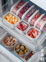 優購生活 日本進口肉類冷凍收納盒冰箱凍肉定量分裝專用保鮮盒子食品級分格