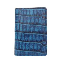 【二手名牌BRAND OFF】LOUIS VUITTON LV 路易威登 藍色 鱷魚皮 名片夾 N99898